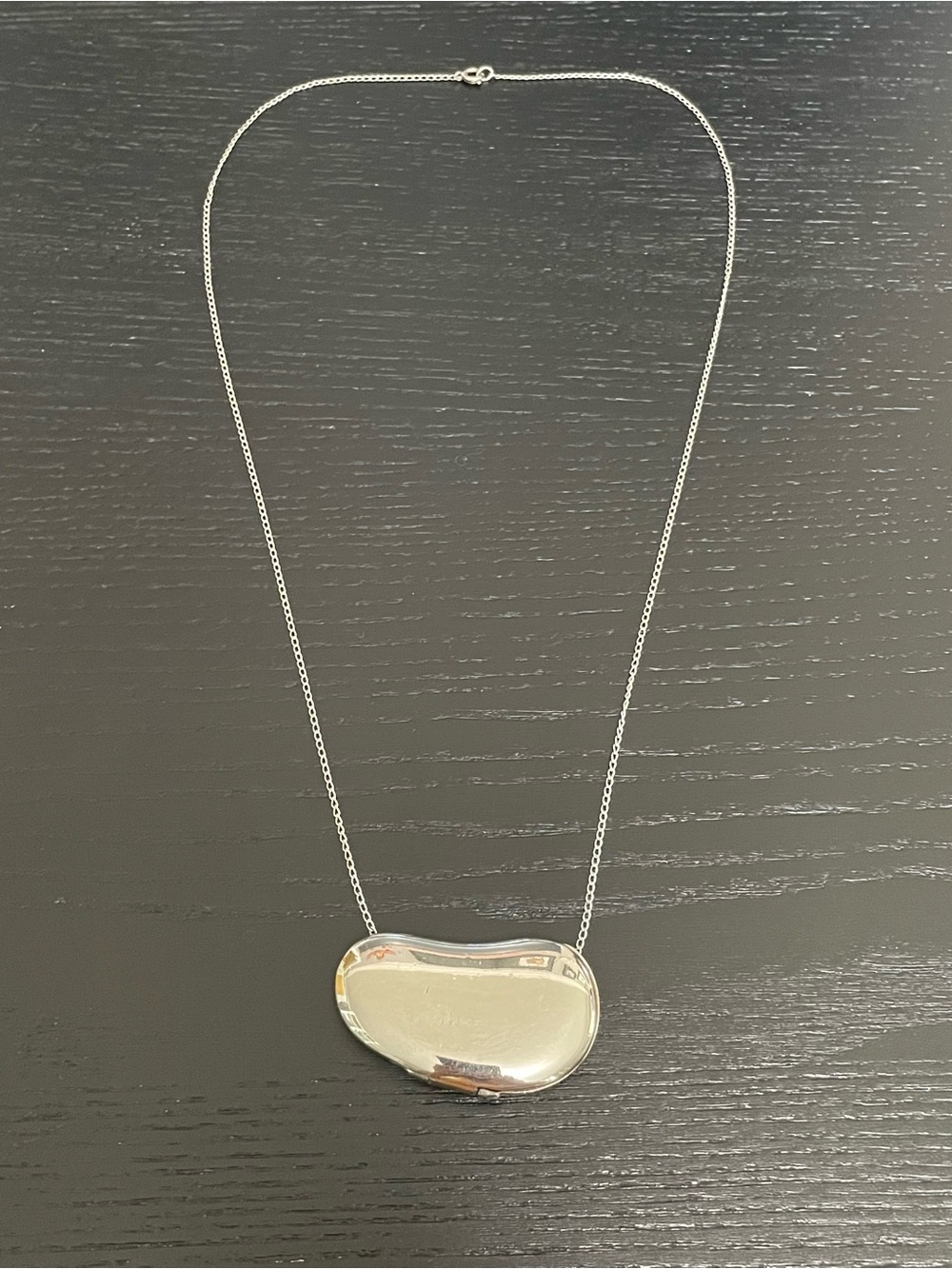 Vintage Elsa Peretti × Halston Bean Perfume Locket Necklace Silver
Tone 1970s